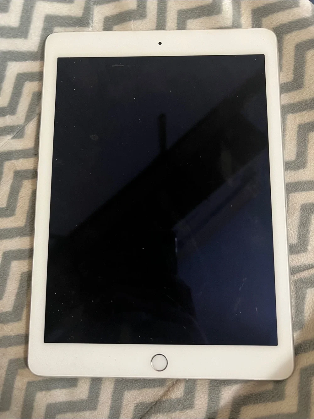 Apple iPad in White with Silver Home Button